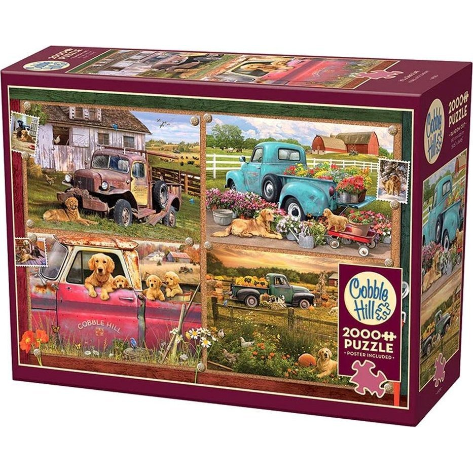 Cobble Hill 2000 db-os Puzzle - Its A Dogs Life (49018) (0625012490184)