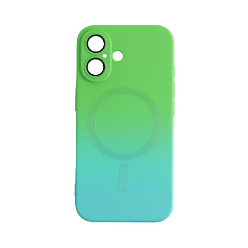 Cellect iPhone 16 Plus mágneses design tok kék-zöld (CEL-MAG-IPH16P-BLGR) (CEL-MAG-IPH16P-BLGR)