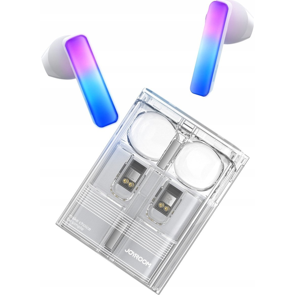 Căști Joyroom JR-TC1 IceLens TWS cu iluminare LED, alb