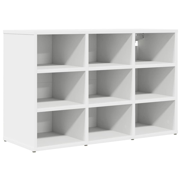 Cipősszekrény polcokkal Fehér 77.5 x 30 x 51 cm Faanyag