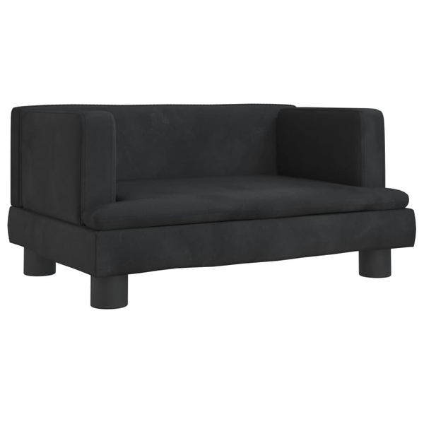 Кучешко легло vidaXL, Черно, 60x40x30 см, Кадифе, 5.35 Kg