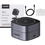 UGREEN 2-в-1 сгъваема безжична станция за зареждане, MagSafe, 15W, Qi