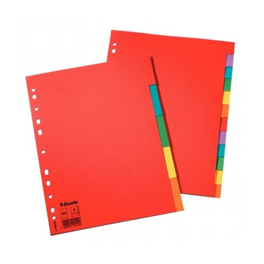 Esselte Economy Regiszter A4 - Piros (100199)