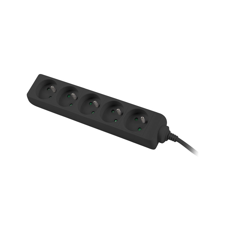 Lanberg PS0-05E-0150-BK 5-ös elosztó 1.5m (PS0-05E-0150-BK)