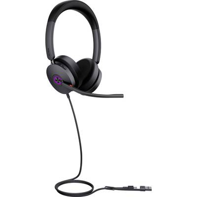 Yealink UH48 Dual UC USB-C/A Ledningsført Opkald/musik USB Type-C / USB Type-A Sort