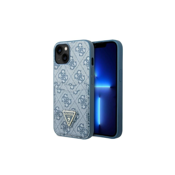 Калъф Guess за iPhone 13 6.1" син / син Hardcase 4G Triangle Logo CardSlot