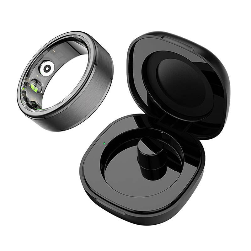 Colmi R03 20.3mm 11-es méret okos gyűrű fekete (R03 Black 11)