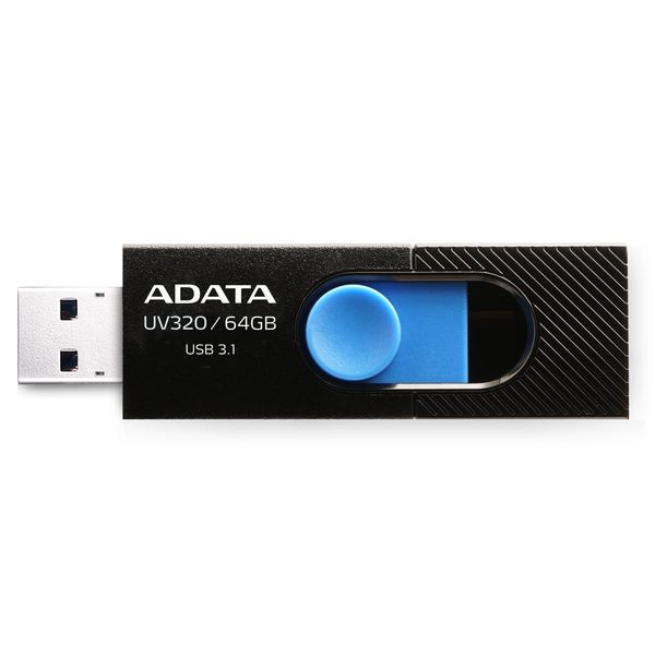 Pendrive 64GB Adata UV320 USB3.0 fekete-kék (AUV320-64G-RBKBL)
