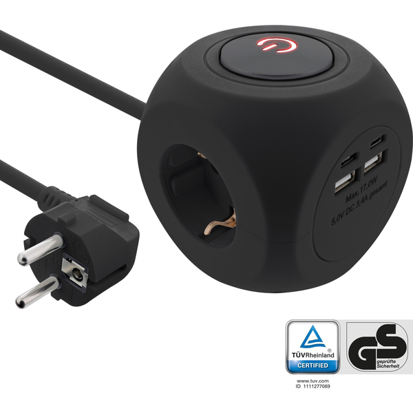 InLine 16499B prolunghe e multiple 1 presa(e) AC Interno