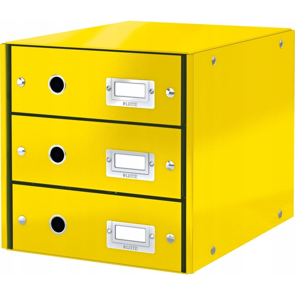 Leitz Click & Store WOW Cartoncino, Polipropilene (PP) Giallo