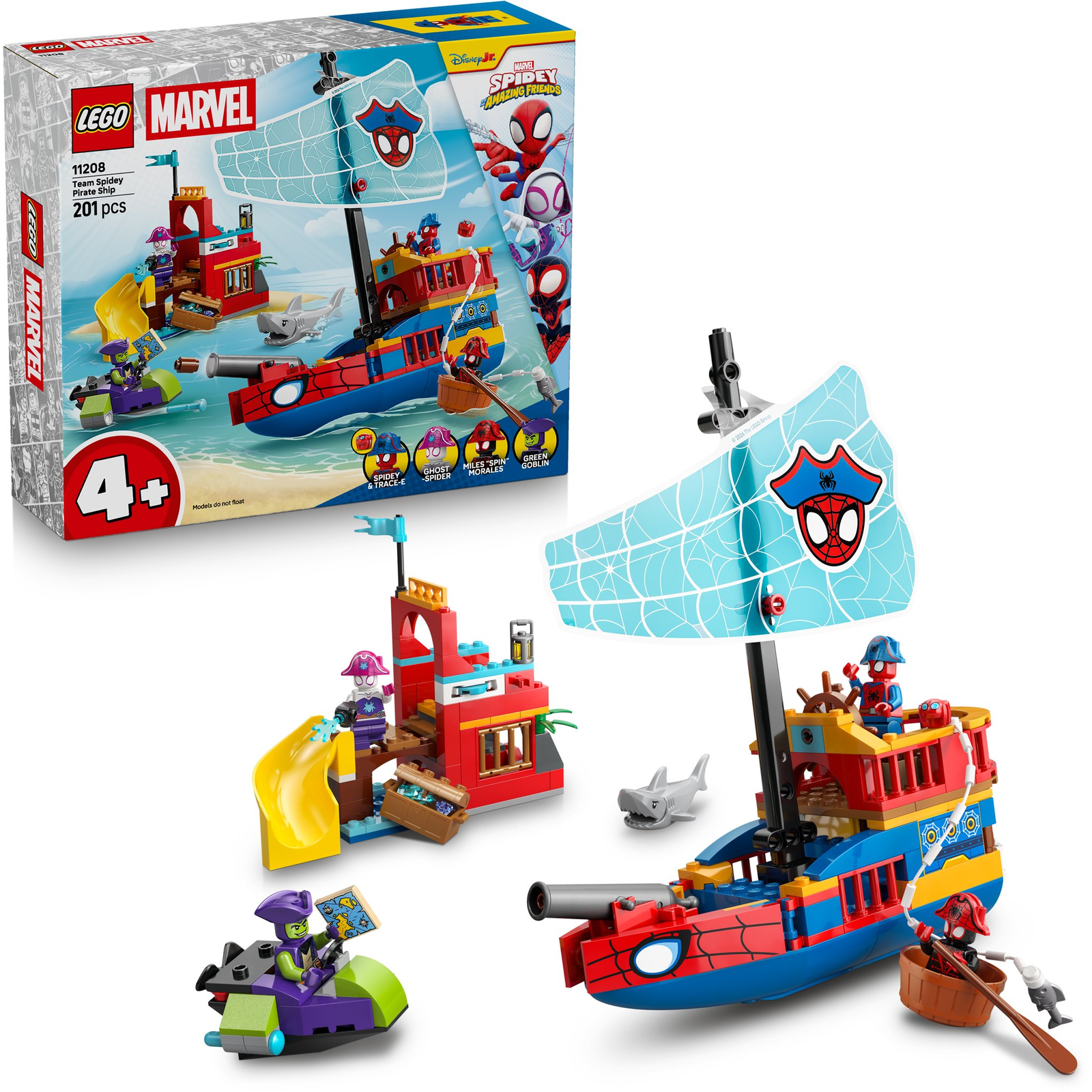 LEGO® Spidey A pókcsapat kalózhajója 11208 (5702018063491)