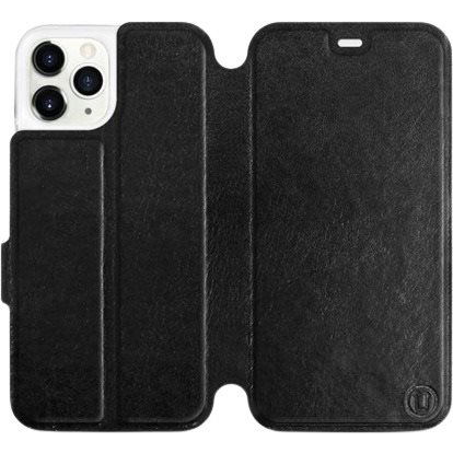 Flip case for Apple iPhone 11 Pro in Black&Gray with grey interior (5903226976638)