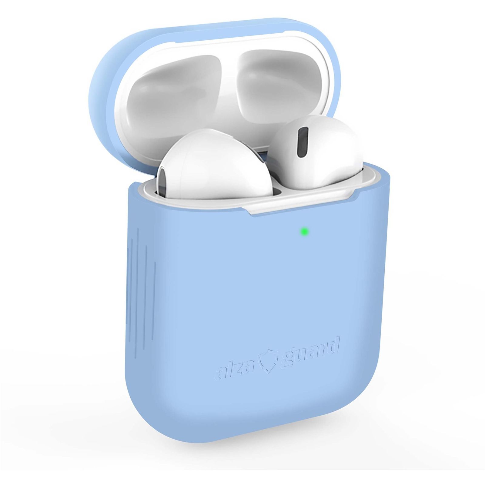 AlzaGuard Skinny Silicone Case Airpods 1. és 2. generáció, kék (AGD-ACSS1L)