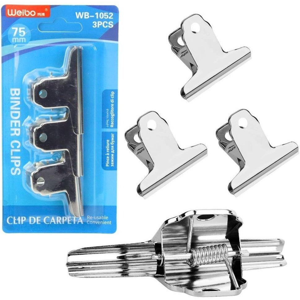 3 Db-Os Fém Gemkapocs Készlet, 75 Mm- 22406 (5905991047629)