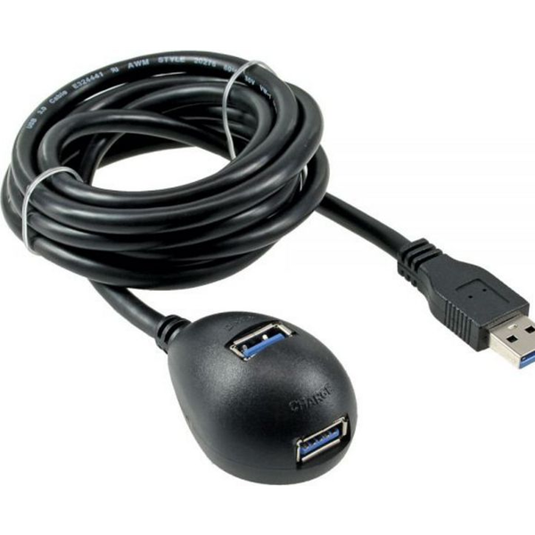 InLine 35651 cavo USB USB 3.2 Gen 1 (3.1 Gen 1) USB A 2 x USB A Nero