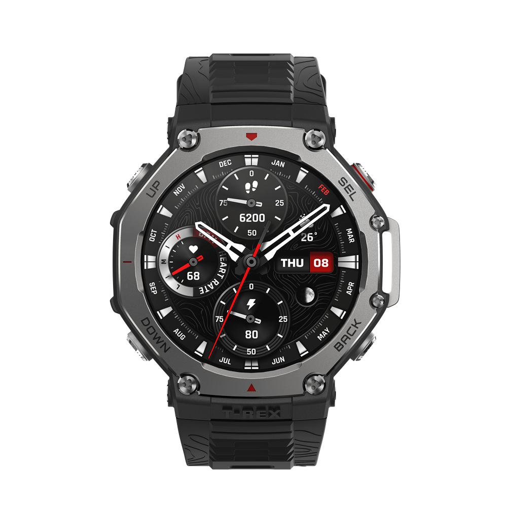 Chytré Hodinky Amazfit T-Rex 3 Onyx Bluetooth hodinky NFC Wi-Fi 1,50" (W2323GL1N)