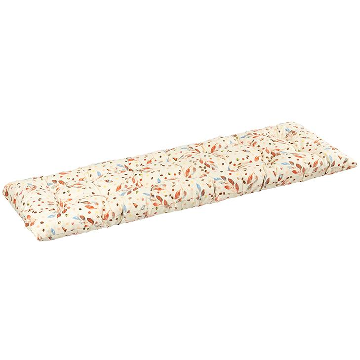 BELLATEX Bench seat 41 / 607 quilted 40 × 120 leaves coloured (11537)