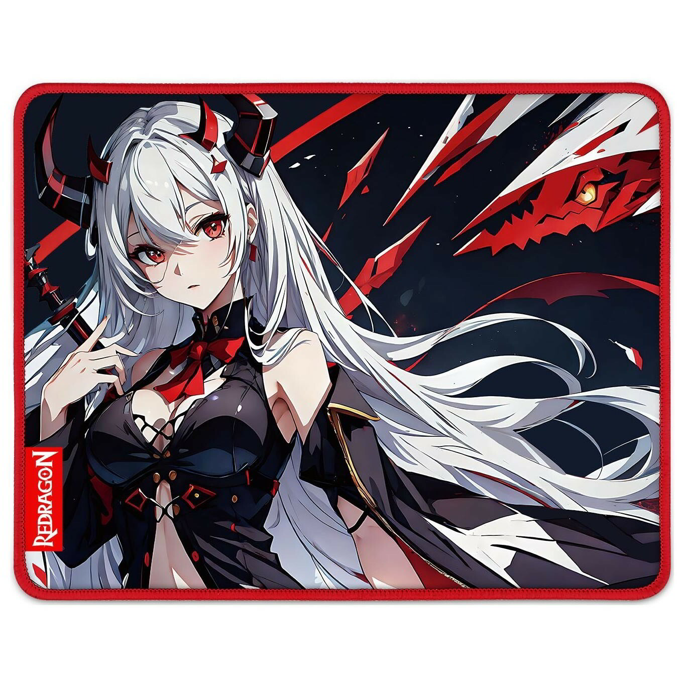 Redragon 047 S Gaming Egérpad 330 x 260mm - Fekete mintás (P047 S)