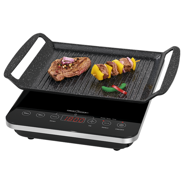 2v1 KONTAKTNÍ ELEKTRICKÝ GRIL + VAŘIČ INDUKČNÍ VARNÁ DESKA INDUKCE 2000W