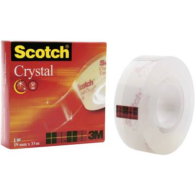 3M SCOTCH® CRYSTAL CLEAR 600 ragasztószalag, 19 mm X 33 m (7100027387)