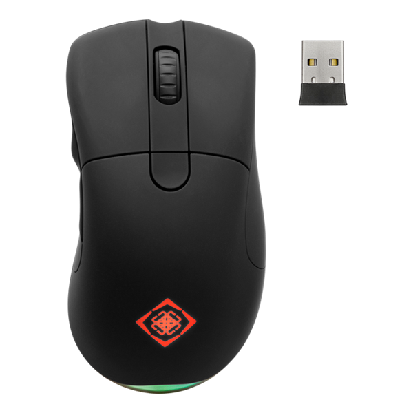DELTACO GAMING GAM-107 Wireless Gaming Egér 16000 DPI Fekete (GAM-107)