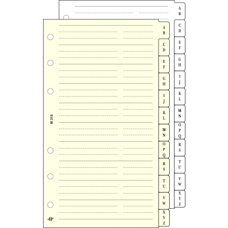 Saturnus L Kalendárium betétlap - Telefonregiszter (12db) (L315)