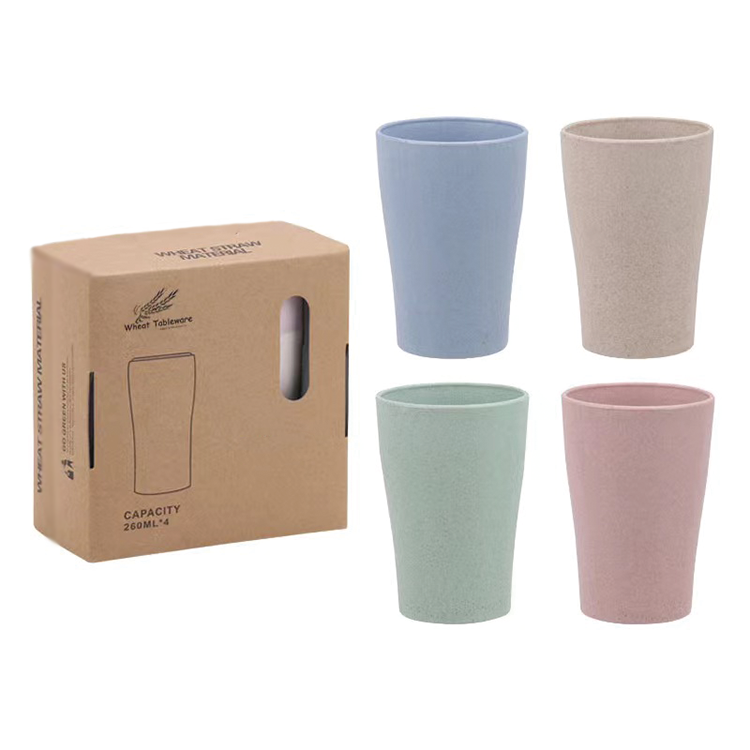 TOO KT-107 300ml műanyag pohár (4db/csomag) - Vegyes színek (KT-107)