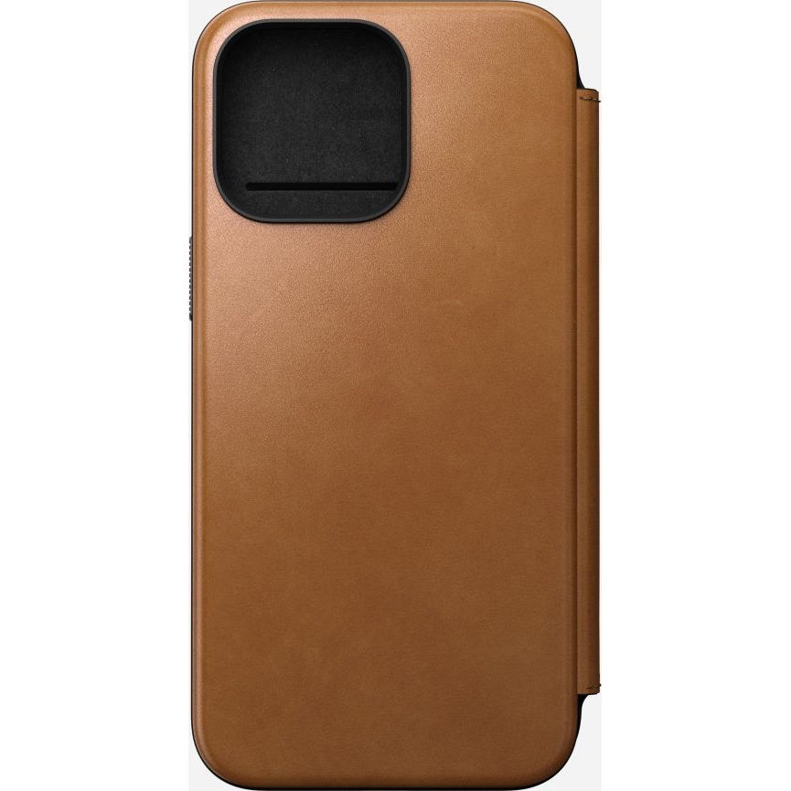 Nomad Modern Leather Folio iPhone 15 Pro Max flip tok, angol barna (NM01634485)