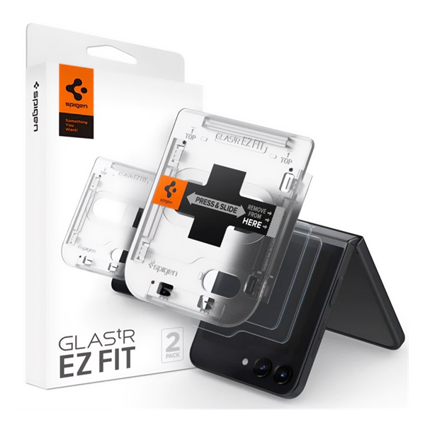 Spigen EZ Fit Samsung Galaxy Z Flip 5 5G Edzett üveg kijelzővédő (2db)
