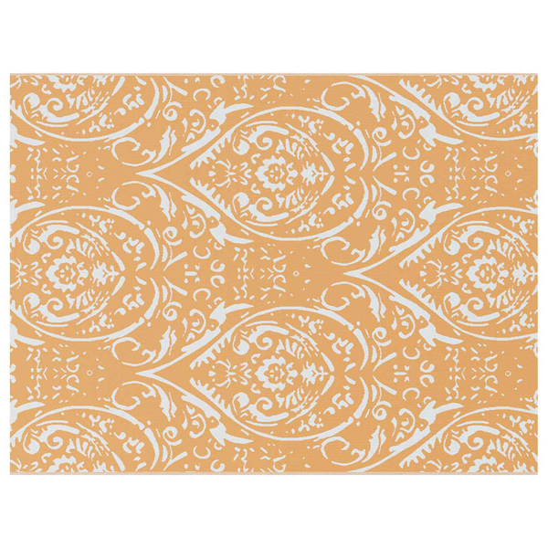 kültéri szőnyeg ARAKIL Narancs és fehér Poliészter 300 x 400 cm