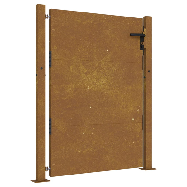 corten acél kerti kapu 105 x 130 cm