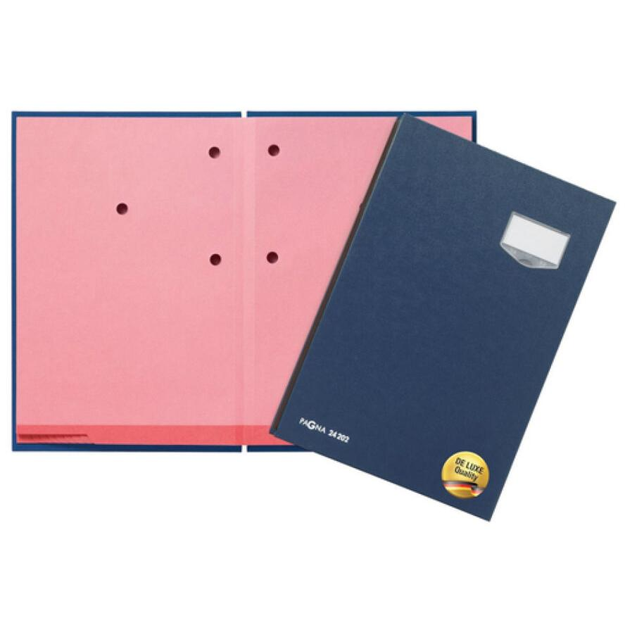 PAGNA Unterschriftsmappe DE LUXE Kunststoff 20 Fächer blau (24202-02) (24202-02)