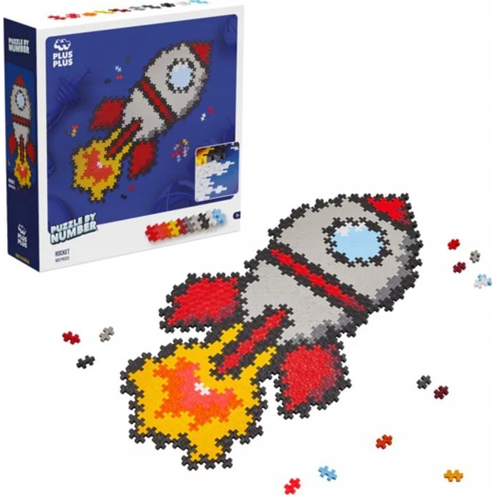 Plus-Plus Fold by numbers - Rocket (014-3930)