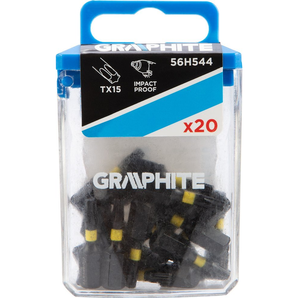 GRAPHITE 56H544 Torziós Ütvecsavarozó Bit Tx15 X 25mm, 20db ( )