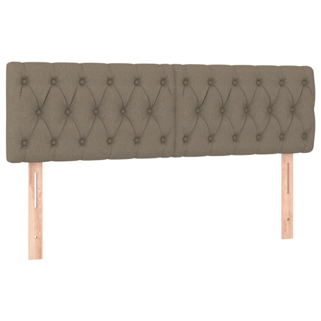 2 db tópszínű szövet fejtámla 72 x 7 x 78/88 cm (346344)