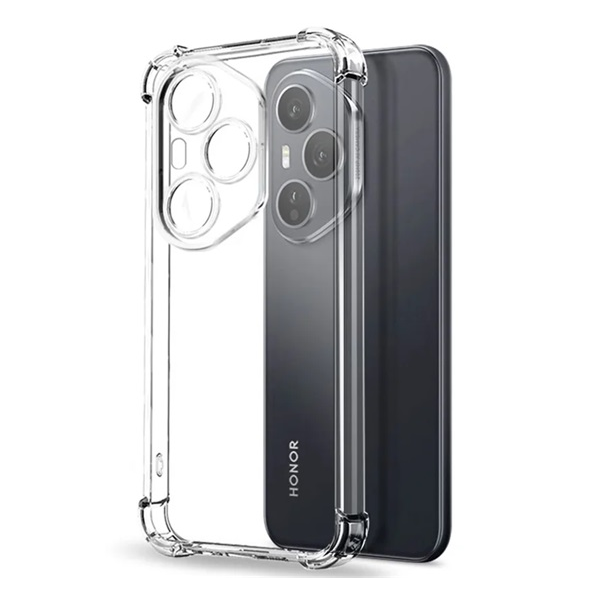 Szilikon telefonvédő (ütésállóság, légpárnás sarok) ÁTLÁTSZÓ Honor 400 Pro "Gigapack csomagolás" (GP-172423)
