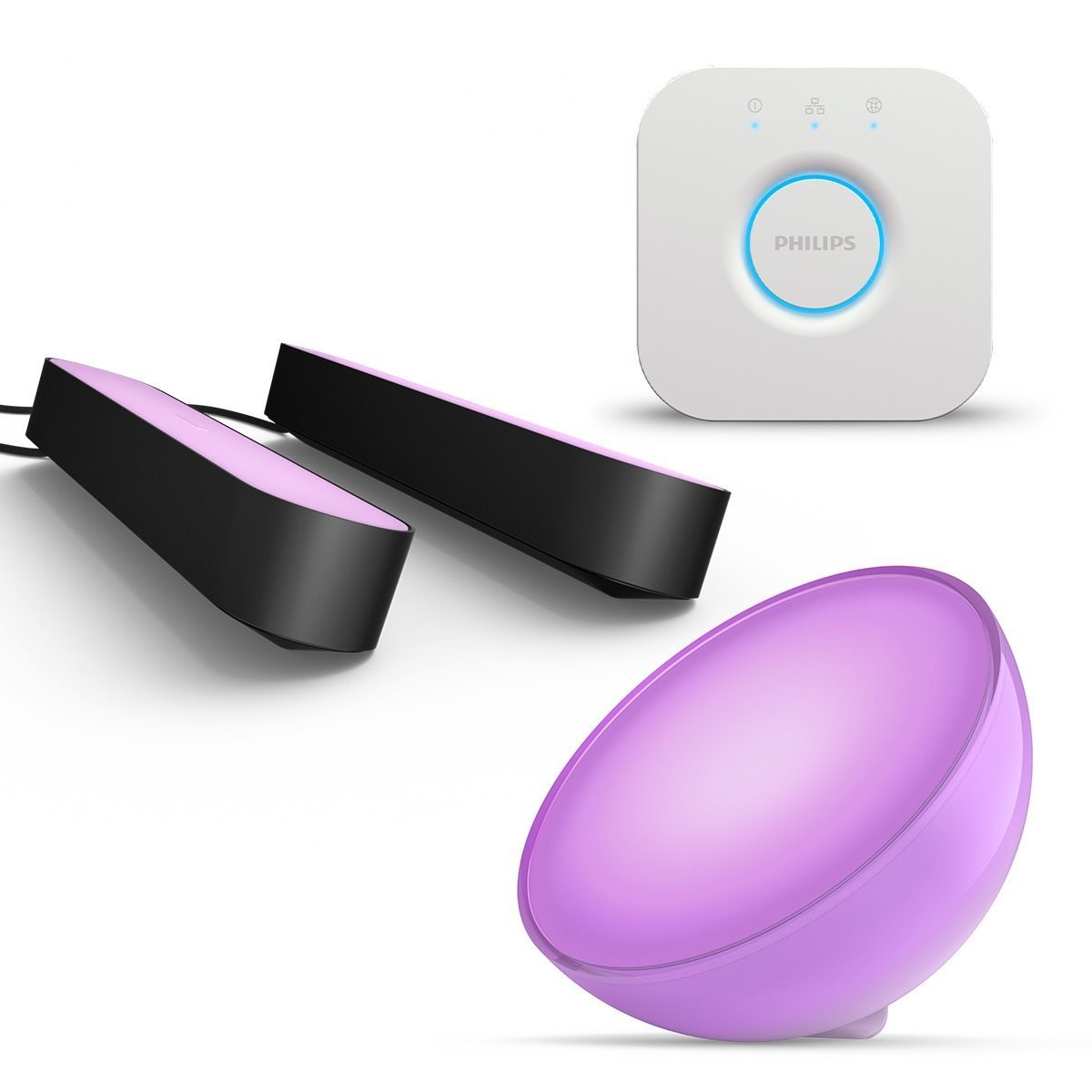 Philips Hue Go v2 LED asztali lámpa + Hue Play LED lámpa + Hue Bridge (PHL23034set) (PHL23034set)