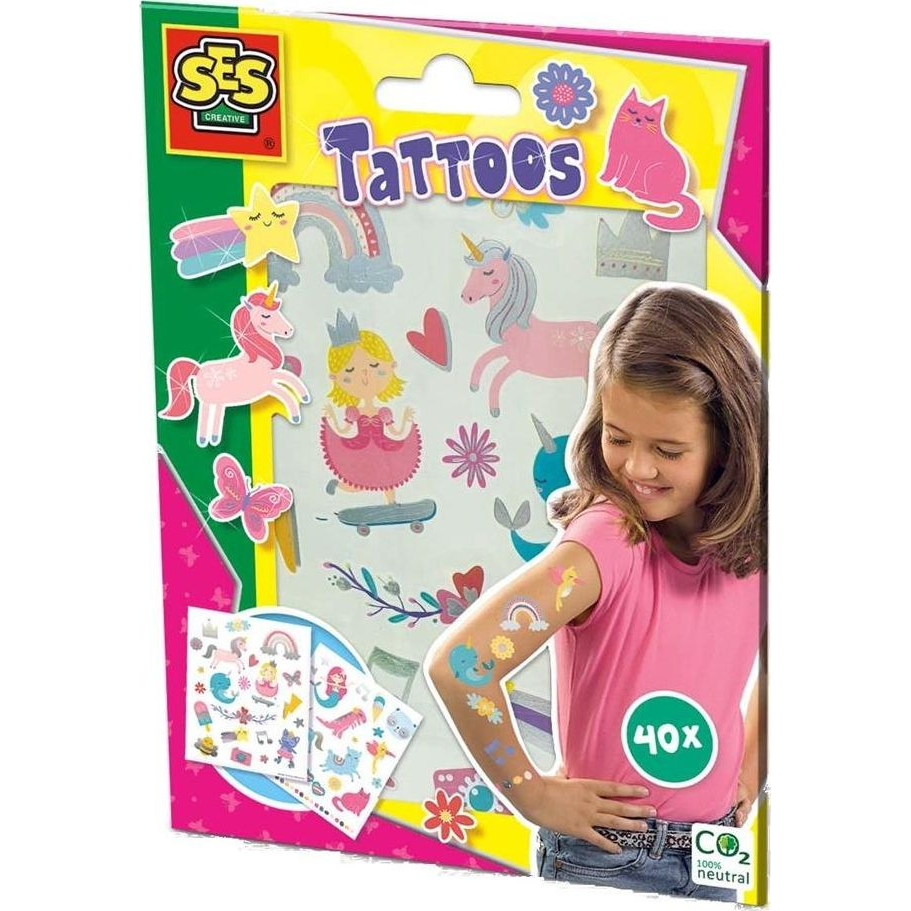 SES Gyerek tetoválás lányoknak, 40 db (447697)