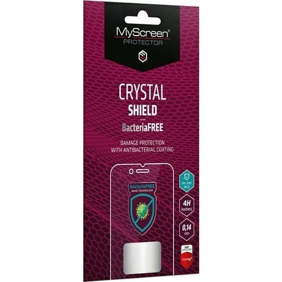 Realme Note 60 Myscreen Crystal Bacteriafree Képernyővédő Fólia Antibakteriális, Nem Íves, Átlátszó
