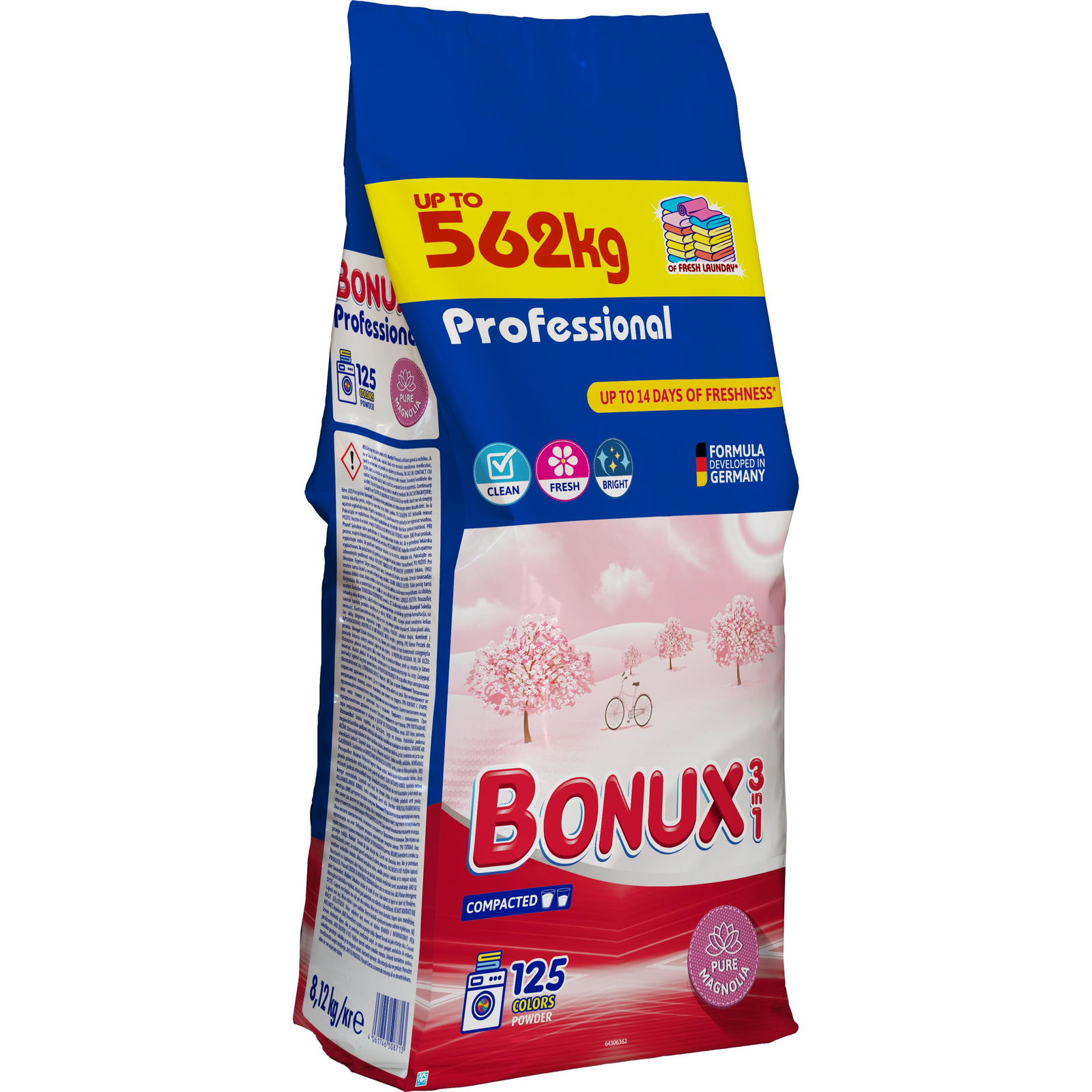 BONUX Professional Pure Magnolia 8,12 kg (125 mosás) (4061746508713)