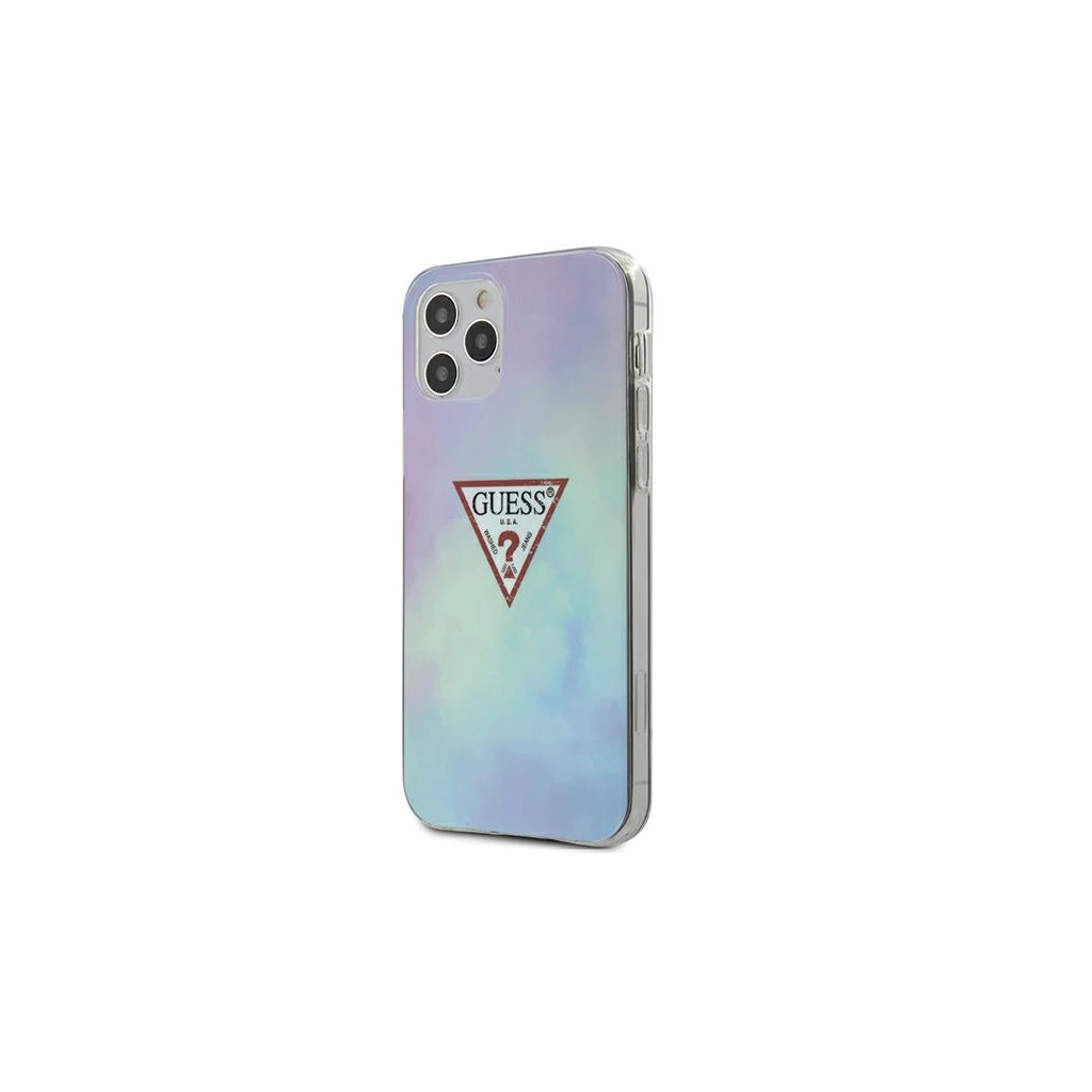 Guess GUHCP12MPCUMCGC02 iPhone 12/12 Pro 6,1 készülékhez kemény tok Tie & Die Collection kék