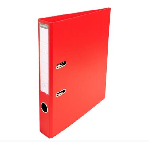 Exacompta 2 gyűrűs PVC iratrendező, 50mm gerincvastagság, A4 piros (53545E) (53545E)