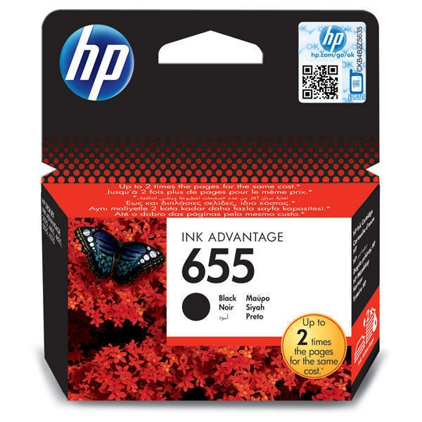 HP Patron No 655 fekete tintapatron Ink Advantage