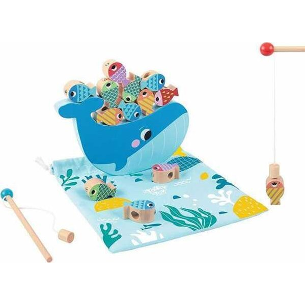 Tooky Toy: Multifunkciós Fa Horgászjáték (TH698 Lek)