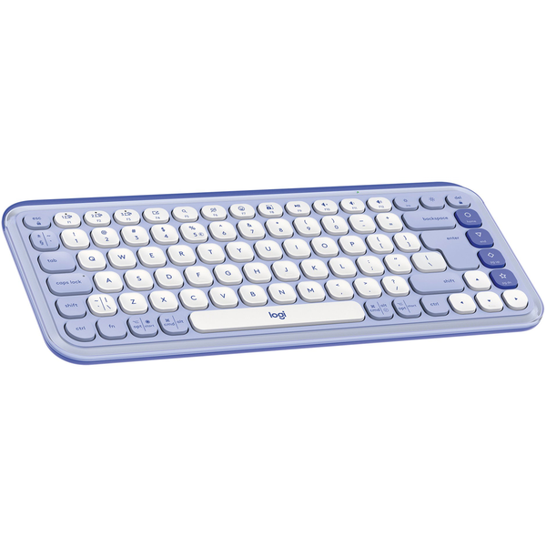 Logitech POP Icon Keys tastatur Universel Bluetooth QWERTY US International Violet, Hvid
