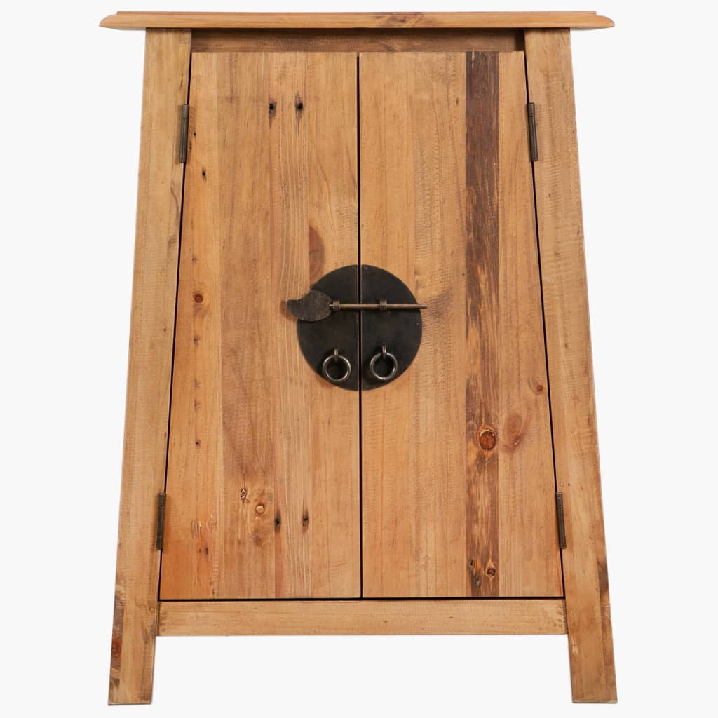tömör újrahasznosított fenyőfa kisszekrény 59 x 32 x 80 cm (246037)