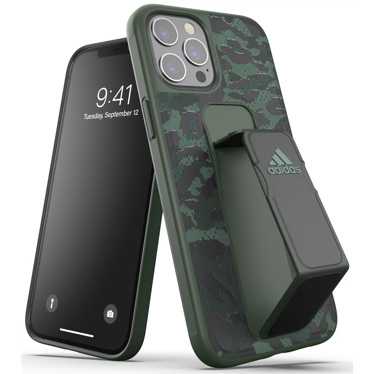 Adidas SP Grip Case Leopard Apple iPhone 12 Pro Max Tok - Zöld/Terepmintás (43723)