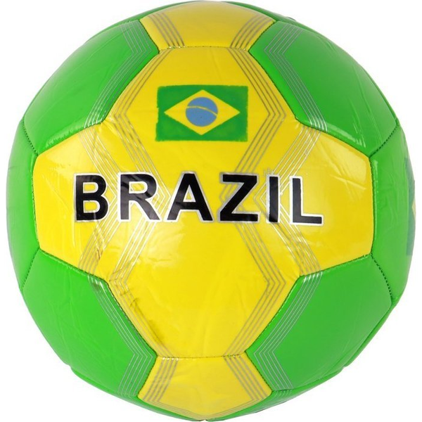 Lean Toys Labdarúgás 5-Ös Méret Brazil Zászló 24 cm