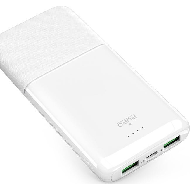 Puro Daily 10 Plus 10000mAh Power Bank 22.5W fehér (8018417495250)