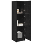 Sideboard Negru de Stejar Stejar Negru MDF și Lemn Medie